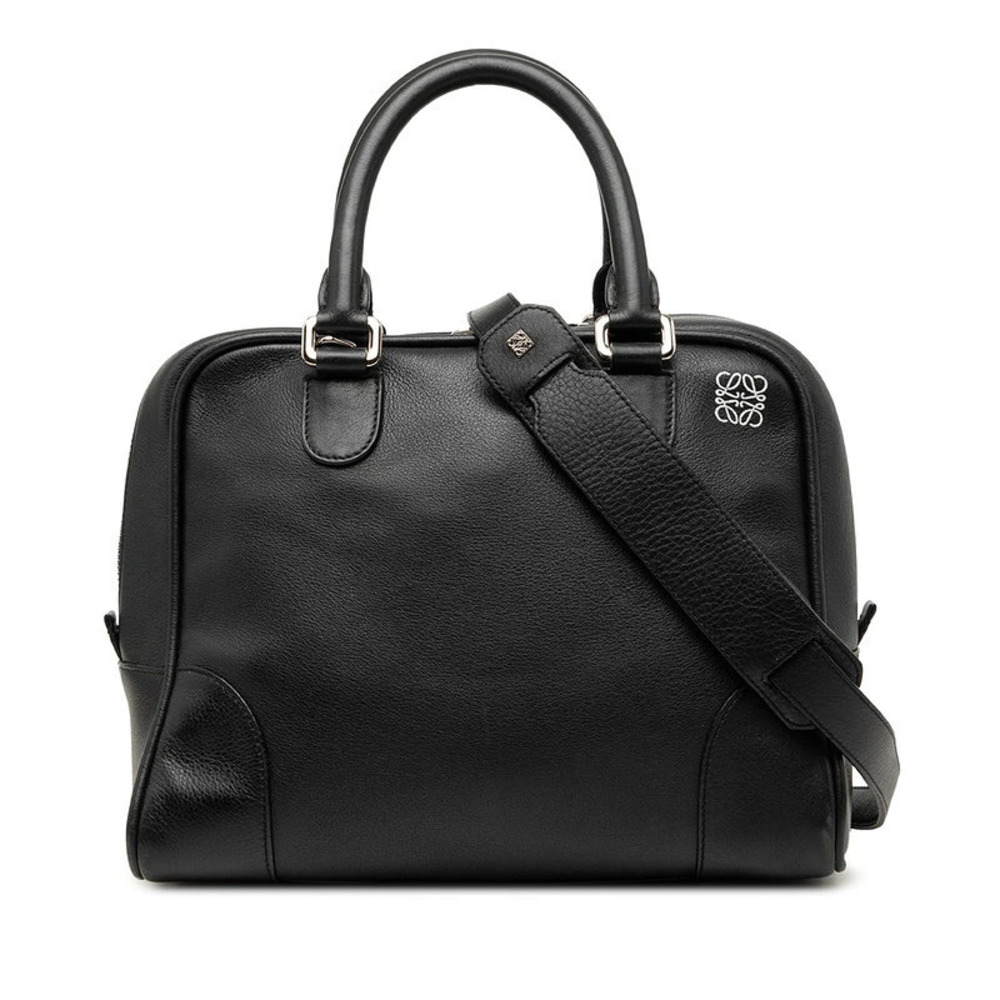 Loewe Anagram 2way Shoulder Bag Black Leather